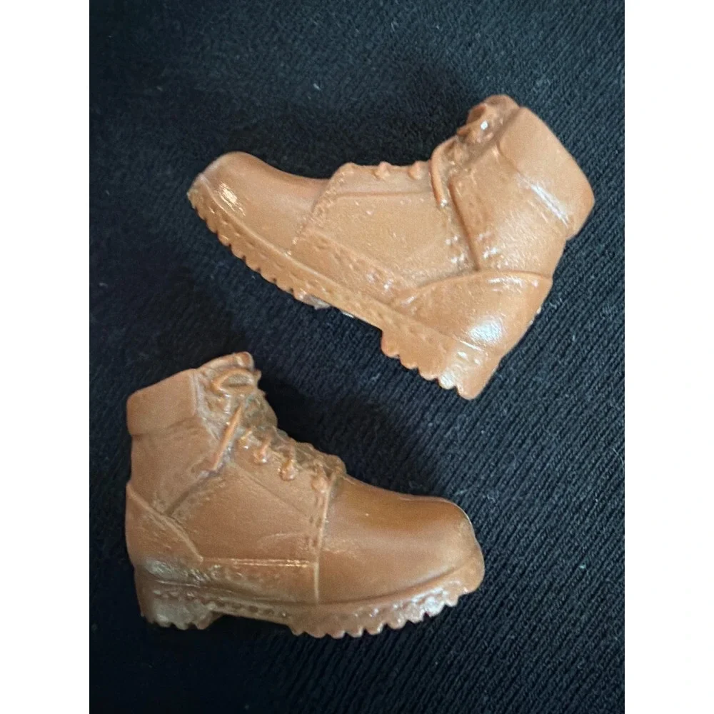 Mattel Barbie Careers Animal Rescue Brown Ankle Doll Boots Replacement Shoes‎